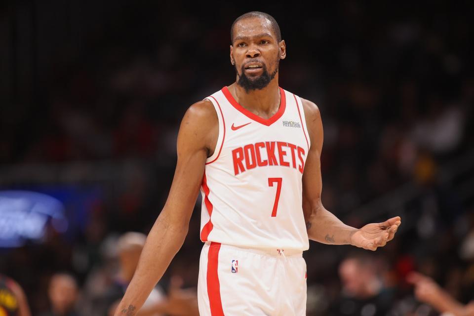 0补强火箭连续惨败，3大短板明显！杜兰特31分破纪录摊手抱怨申京